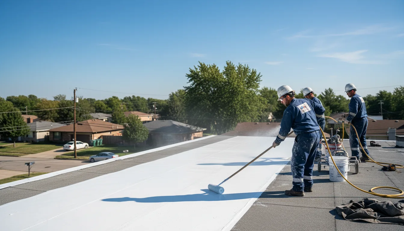 Commercial roof coating in Caro, MI near me